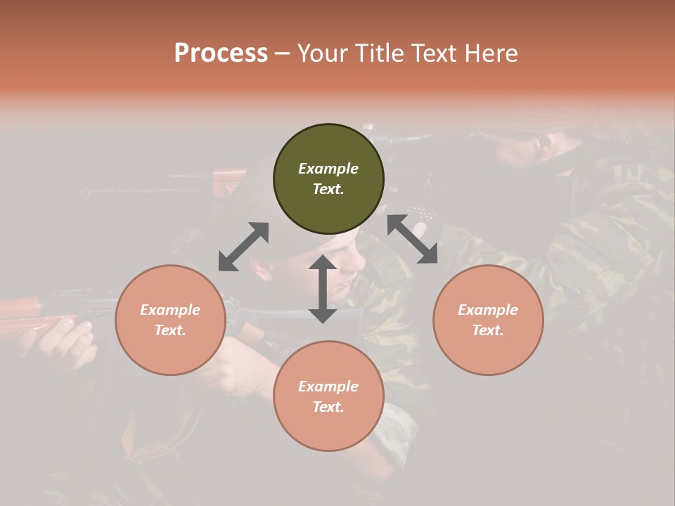Commando Shoot Defend PowerPoint Template