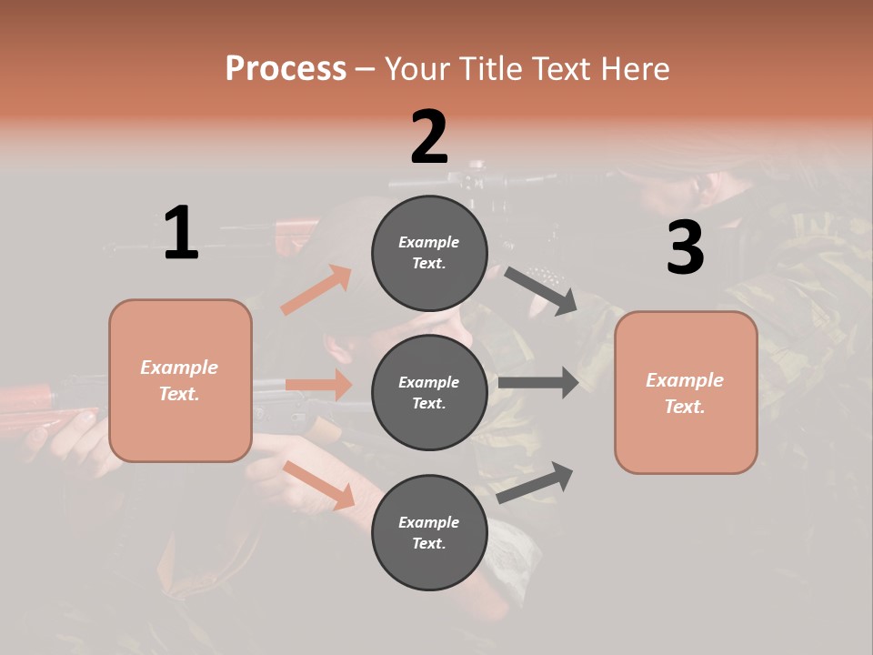Commando Shoot Defend PowerPoint Template