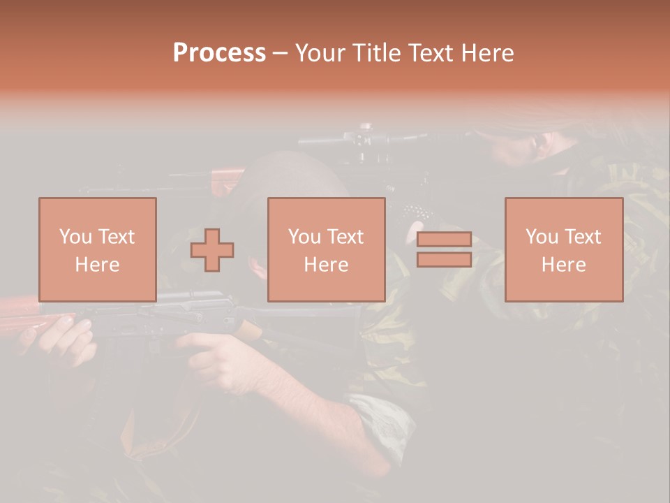 Commando Shoot Defend PowerPoint Template