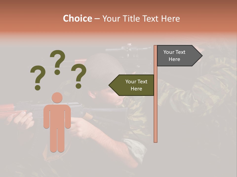 Commando Shoot Defend PowerPoint Template