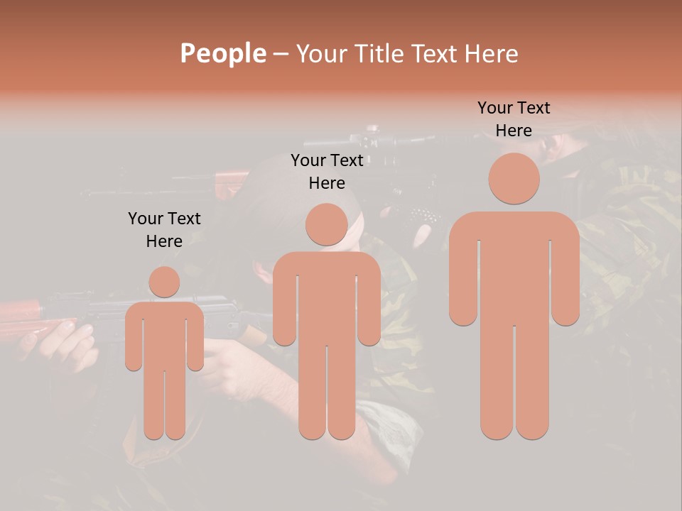 Commando Shoot Defend PowerPoint Template