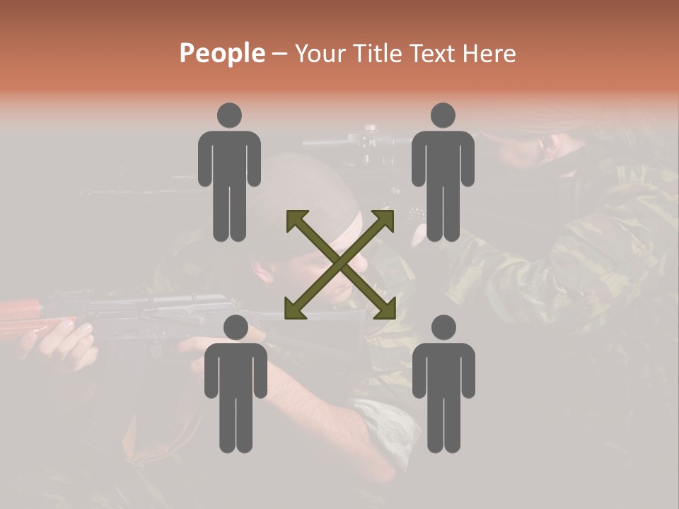Commando Shoot Defend PowerPoint Template