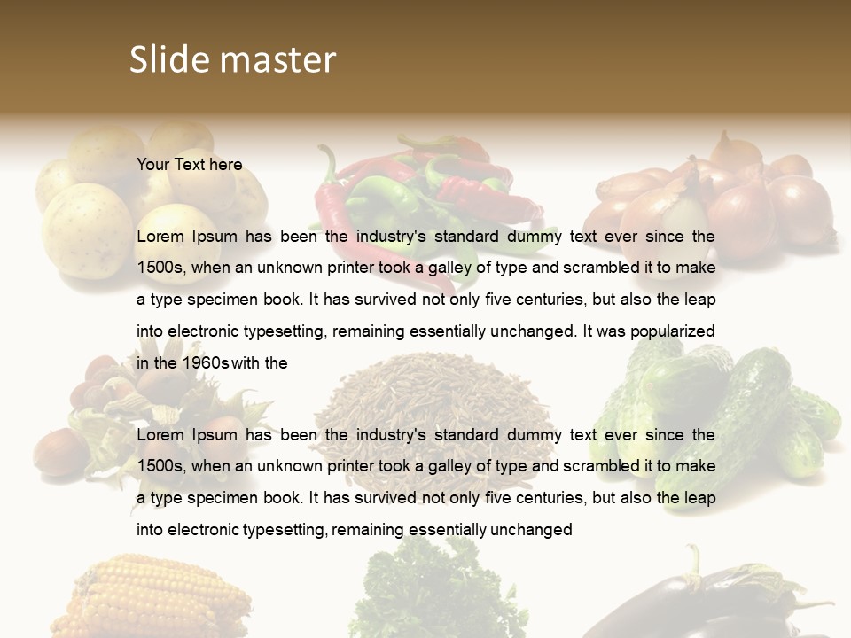 Garden Nut Low Calorie PowerPoint Template