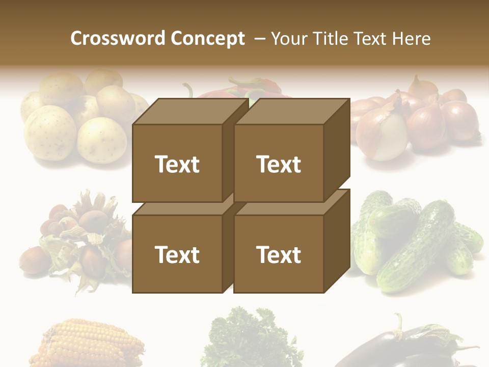 Garden Nut Low Calorie PowerPoint Template