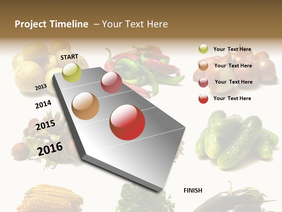 Garden Nut Low Calorie PowerPoint Template