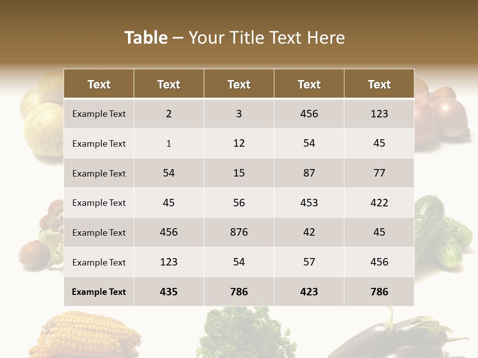 Garden Nut Low Calorie PowerPoint Template