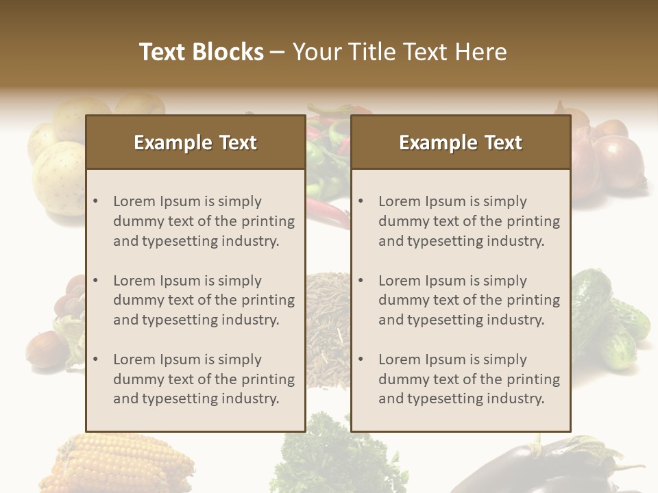 Garden Nut Low Calorie PowerPoint Template