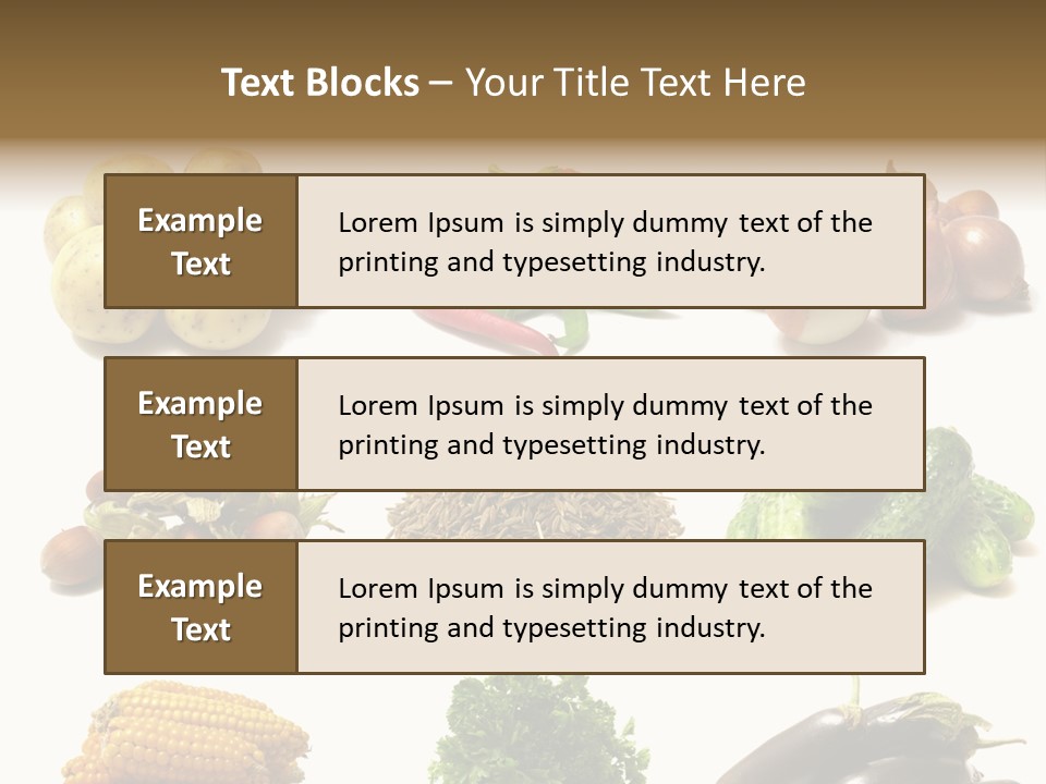 Garden Nut Low Calorie PowerPoint Template