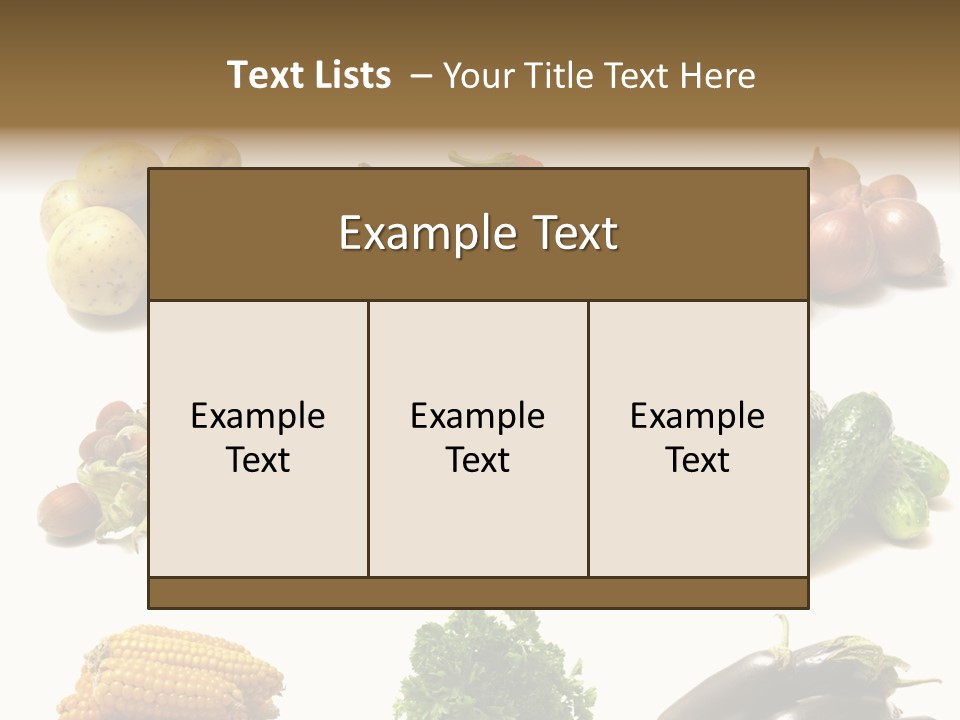 Garden Nut Low Calorie PowerPoint Template