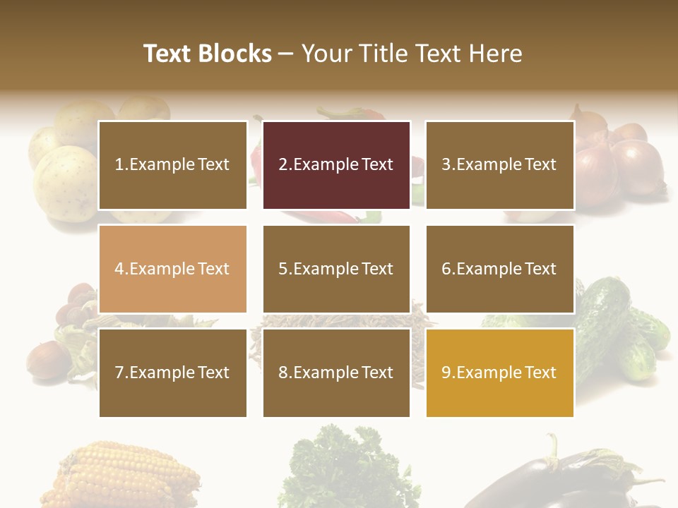 Garden Nut Low Calorie PowerPoint Template