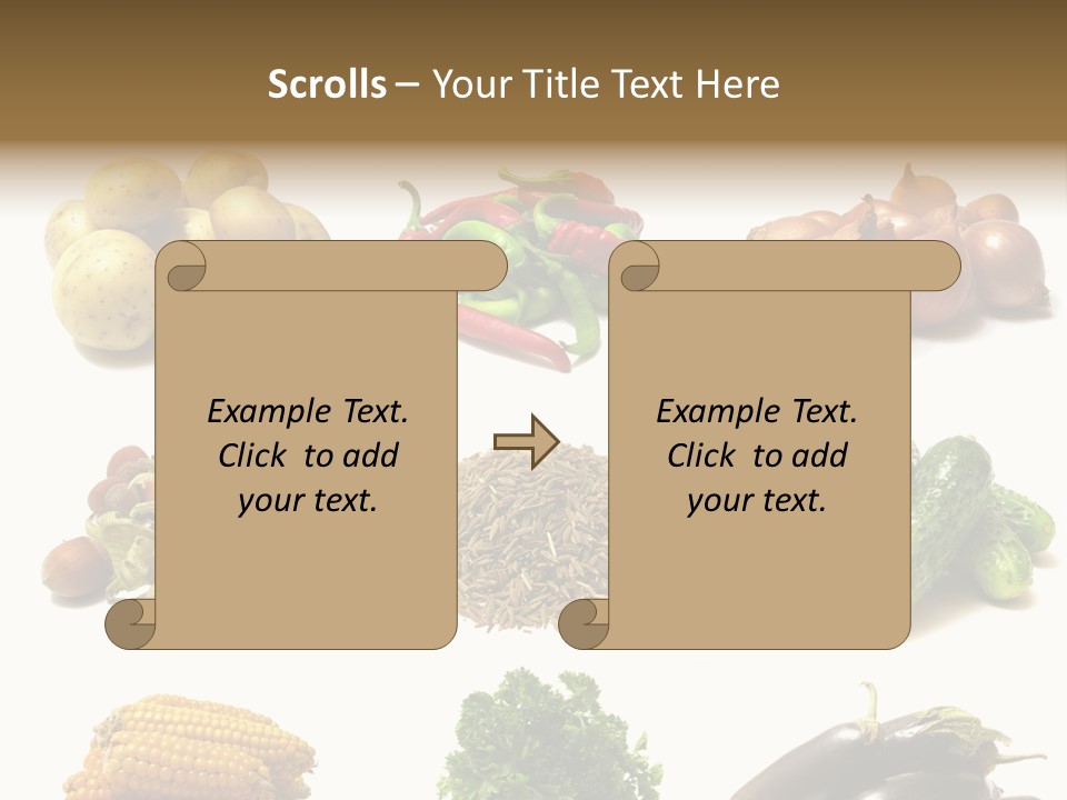 Garden Nut Low Calorie PowerPoint Template