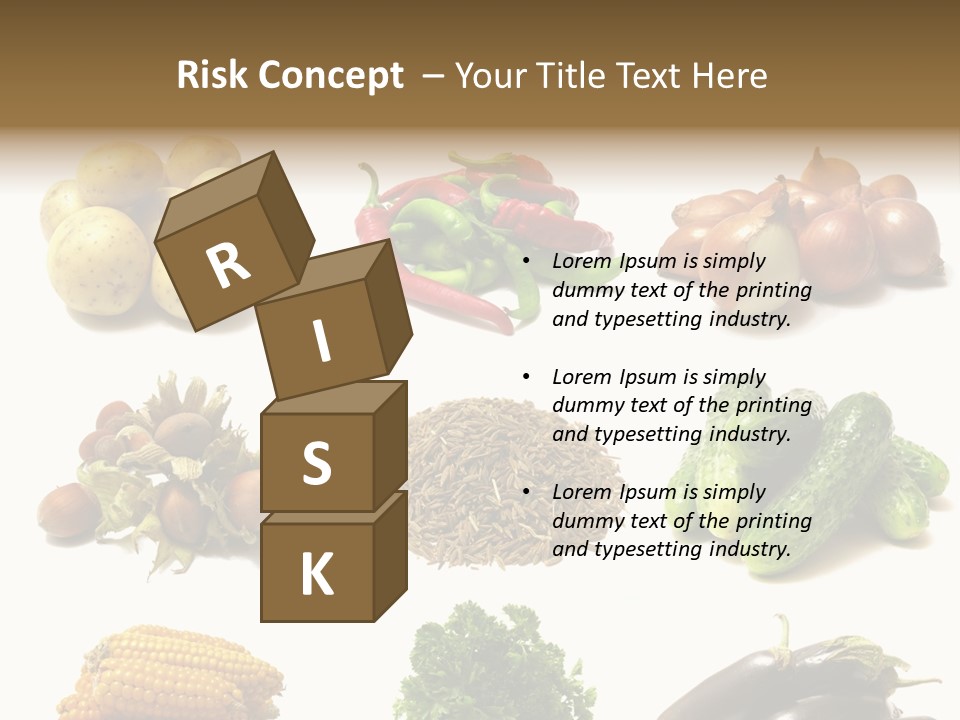 Garden Nut Low Calorie PowerPoint Template