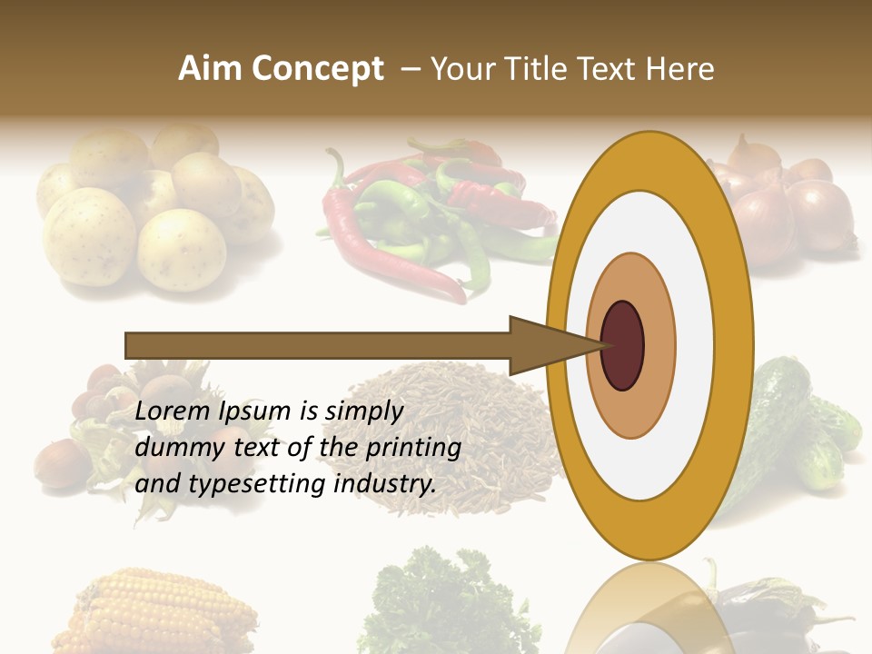 Garden Nut Low Calorie PowerPoint Template