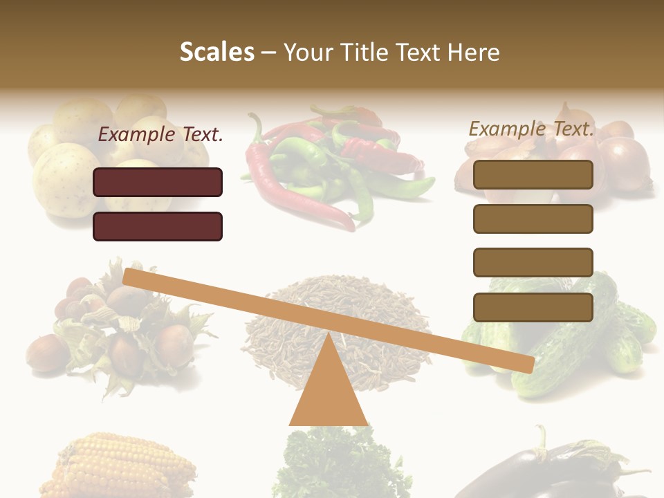 Garden Nut Low Calorie PowerPoint Template