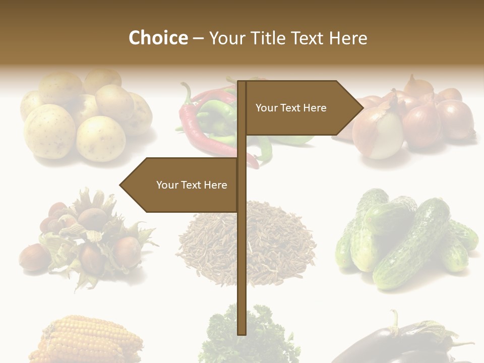 Garden Nut Low Calorie PowerPoint Template