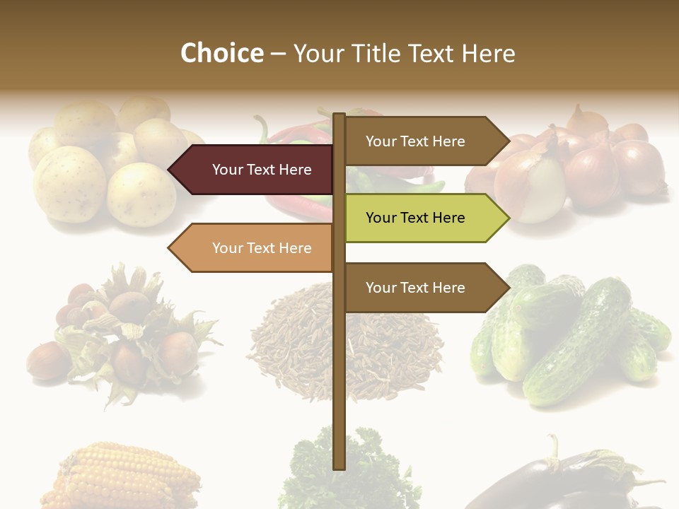 Garden Nut Low Calorie PowerPoint Template