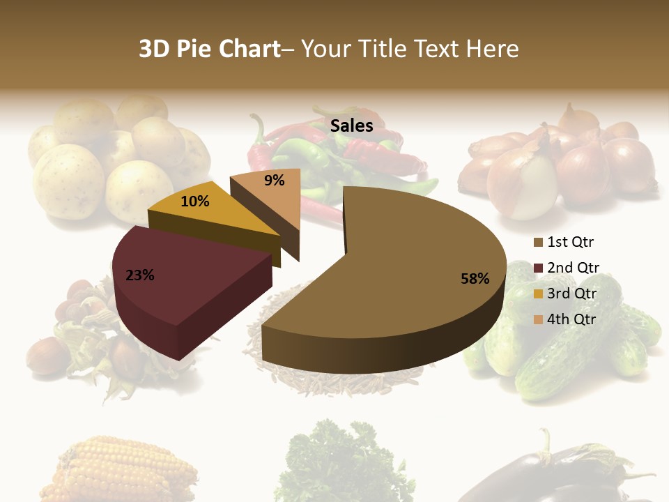 Garden Nut Low Calorie PowerPoint Template