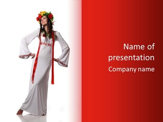 Costume Europe Ukrainian PowerPoint Template