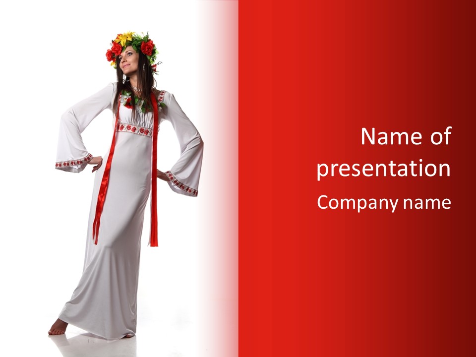 Costume Europe Ukrainian PowerPoint Template