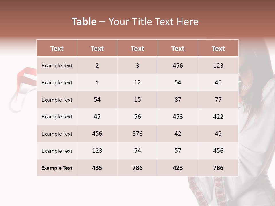 Beautiful Embroidery Red PowerPoint Template