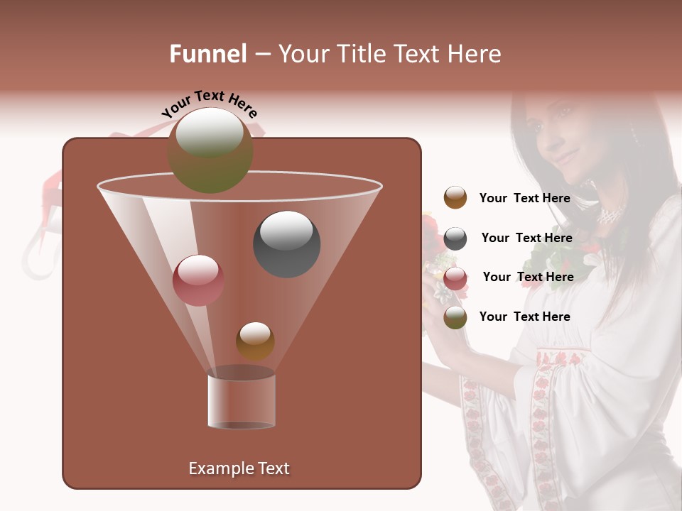 Beautiful Embroidery Red PowerPoint Template