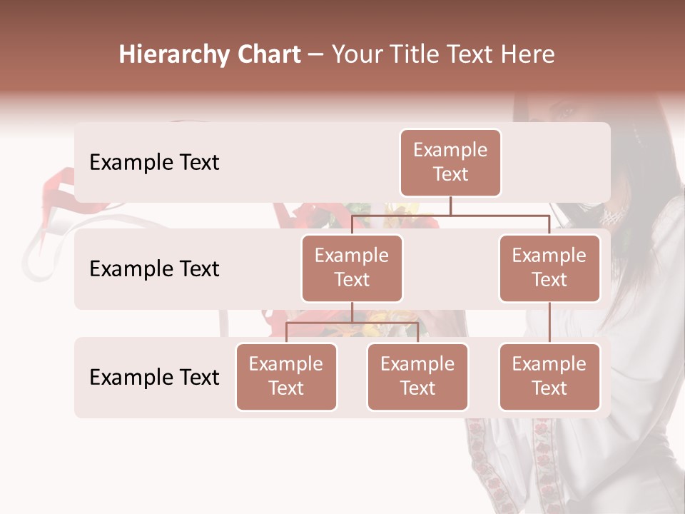 Beautiful Embroidery Red PowerPoint Template