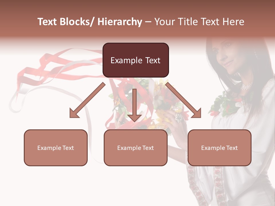 Beautiful Embroidery Red PowerPoint Template