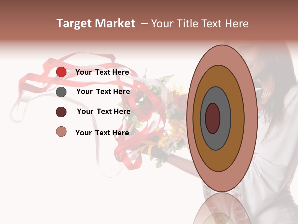 Beautiful Embroidery Red PowerPoint Template