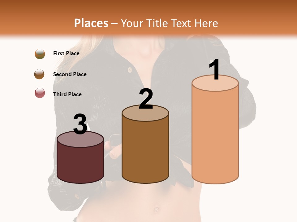 Beautiful Jeans Portrait PowerPoint Template