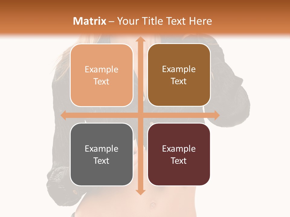 Beautiful Jeans Portrait PowerPoint Template