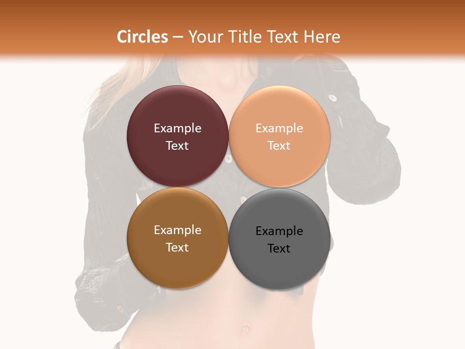 Beautiful Jeans Portrait PowerPoint Template