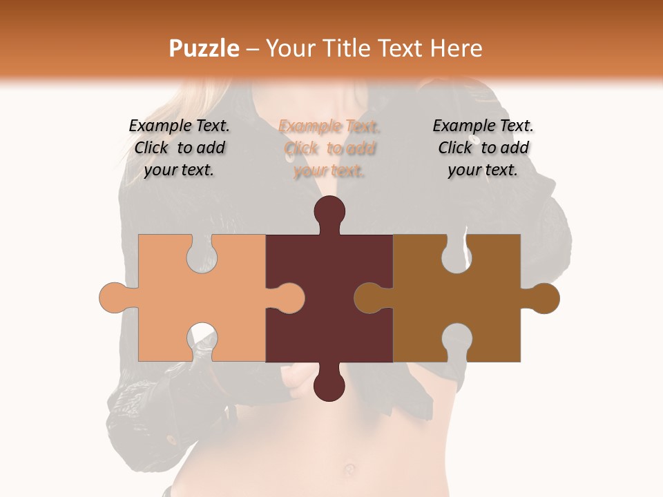 Beautiful Jeans Portrait PowerPoint Template