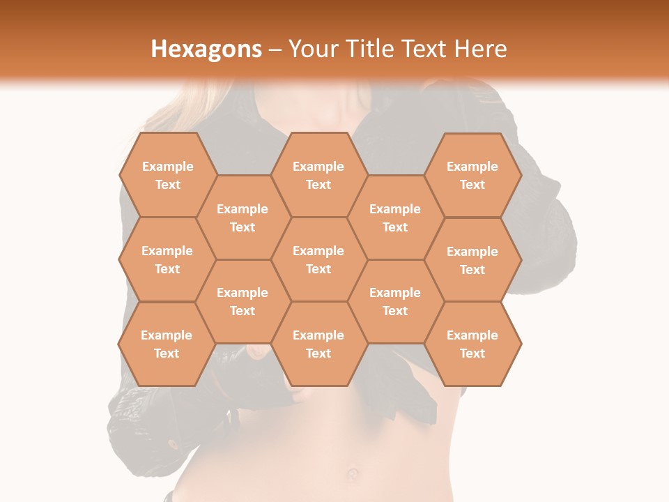 Beautiful Jeans Portrait PowerPoint Template