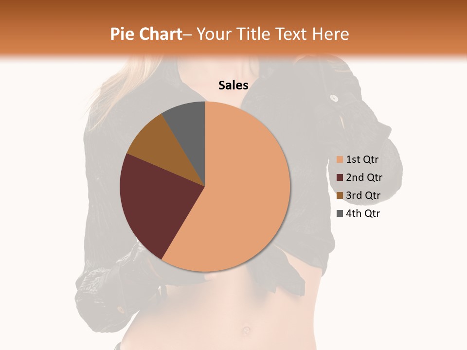 Beautiful Jeans Portrait PowerPoint Template