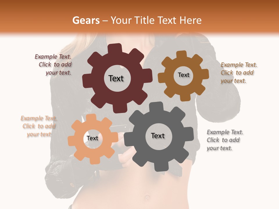 Beautiful Jeans Portrait PowerPoint Template