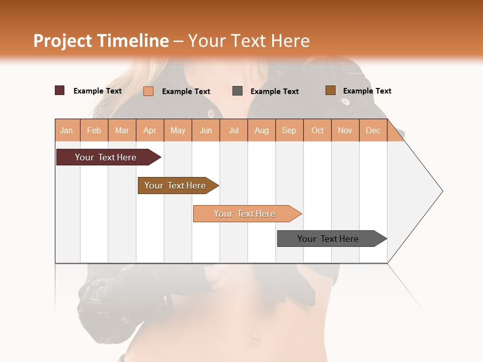 Beautiful Jeans Portrait PowerPoint Template