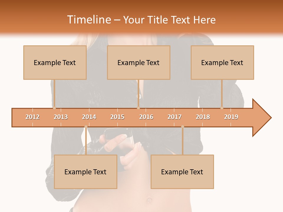 Beautiful Jeans Portrait PowerPoint Template