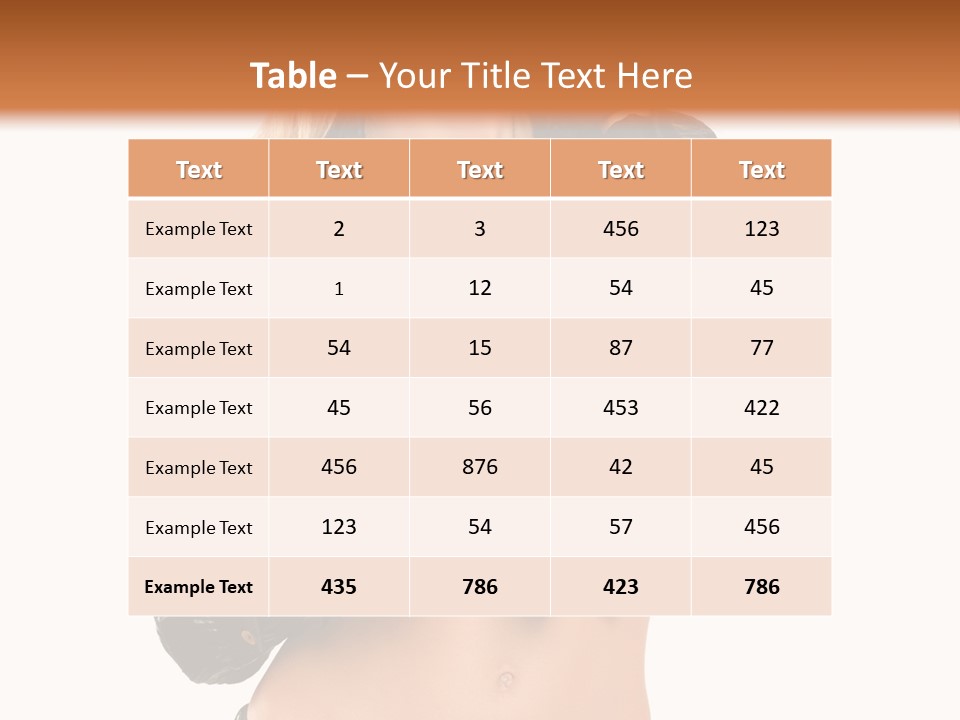 Beautiful Jeans Portrait PowerPoint Template