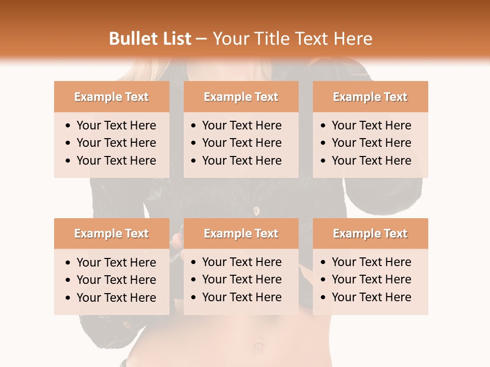 Beautiful Jeans Portrait PowerPoint Template