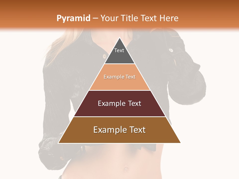 Beautiful Jeans Portrait PowerPoint Template