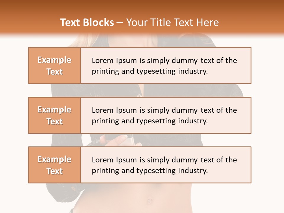 Beautiful Jeans Portrait PowerPoint Template