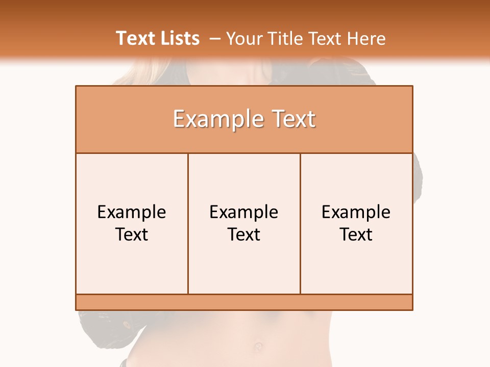 Beautiful Jeans Portrait PowerPoint Template