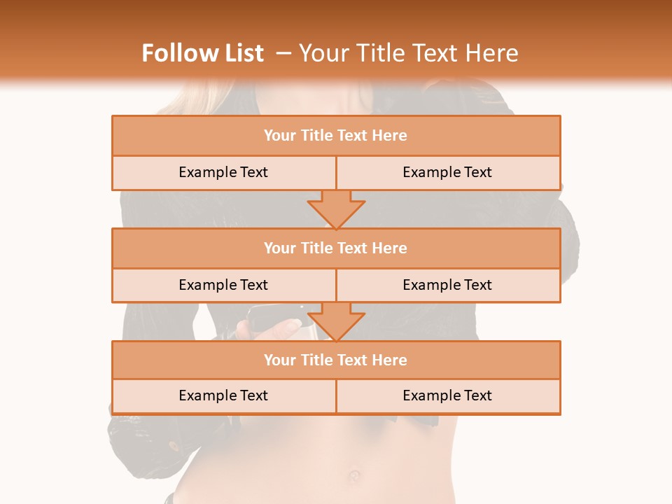 Beautiful Jeans Portrait PowerPoint Template