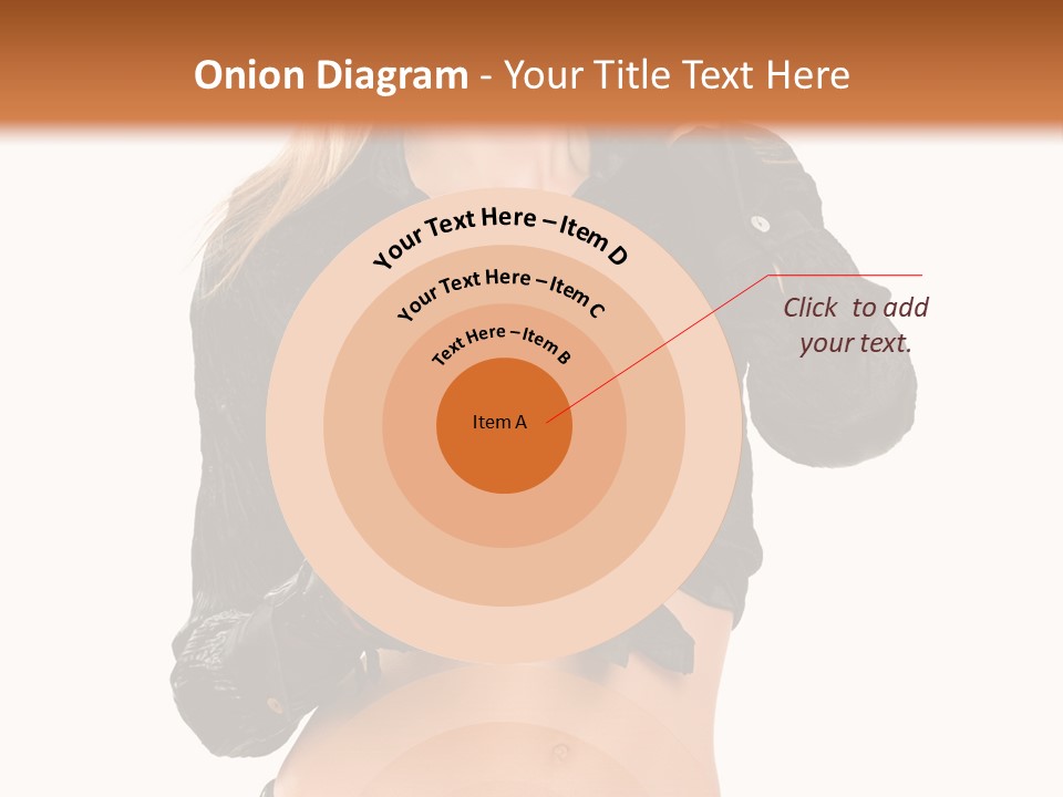 Beautiful Jeans Portrait PowerPoint Template