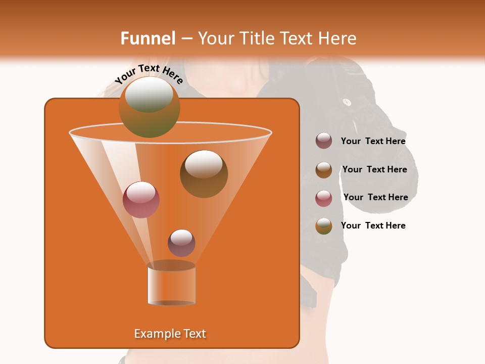 Beautiful Jeans Portrait PowerPoint Template