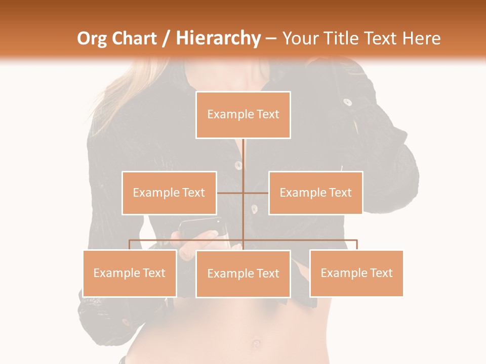 Beautiful Jeans Portrait PowerPoint Template