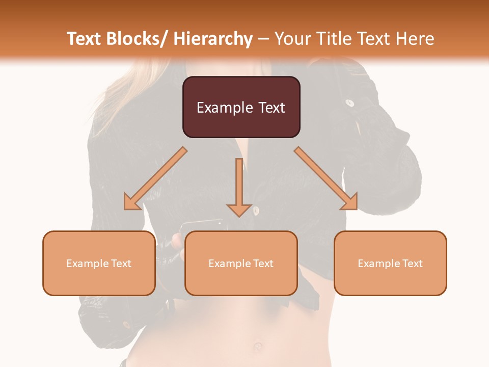 Beautiful Jeans Portrait PowerPoint Template