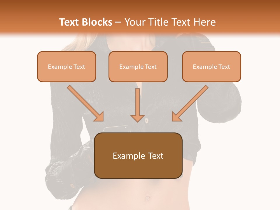 Beautiful Jeans Portrait PowerPoint Template