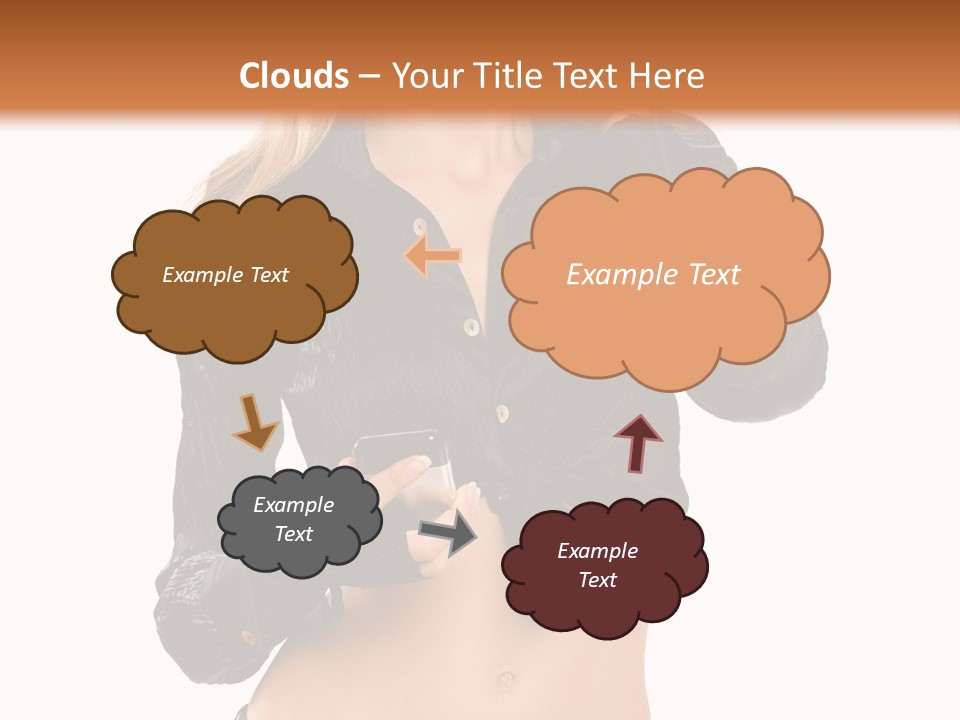 Beautiful Jeans Portrait PowerPoint Template