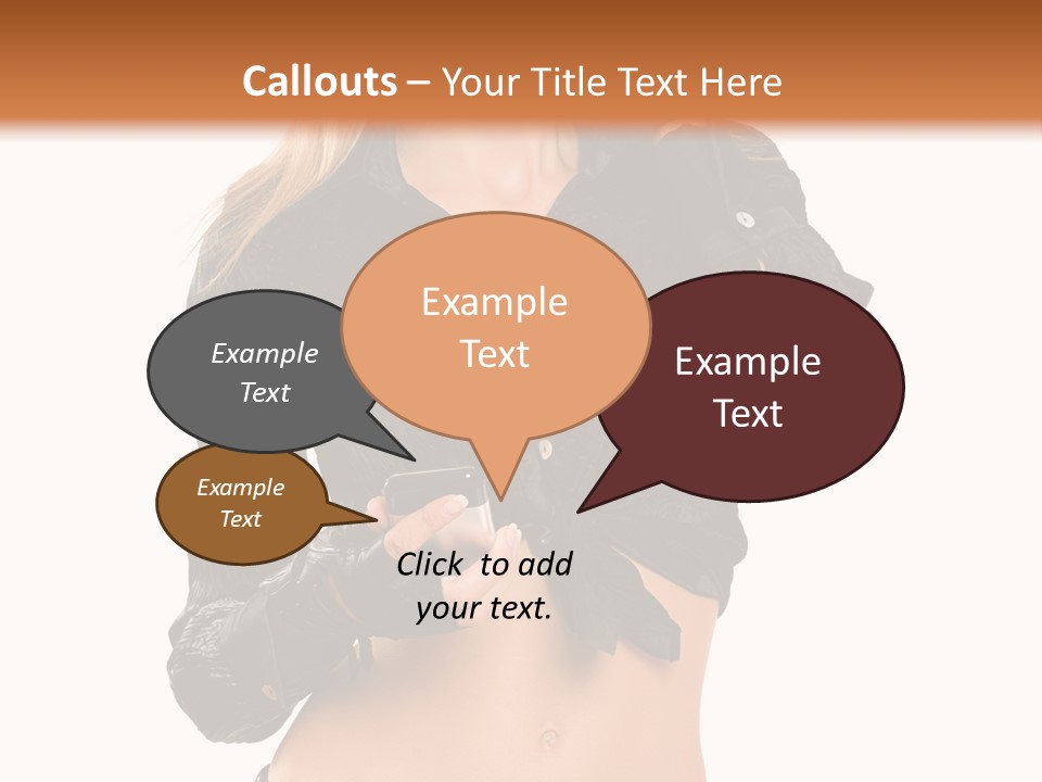 Beautiful Jeans Portrait PowerPoint Template